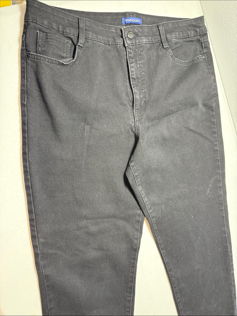 Bandolino Women's Black Straight-Leg Jeans